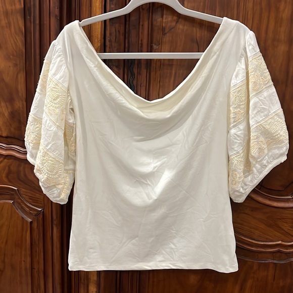 🎉Host Pick🎉 Free People puff sleeve top size L - Picture 2 of 5